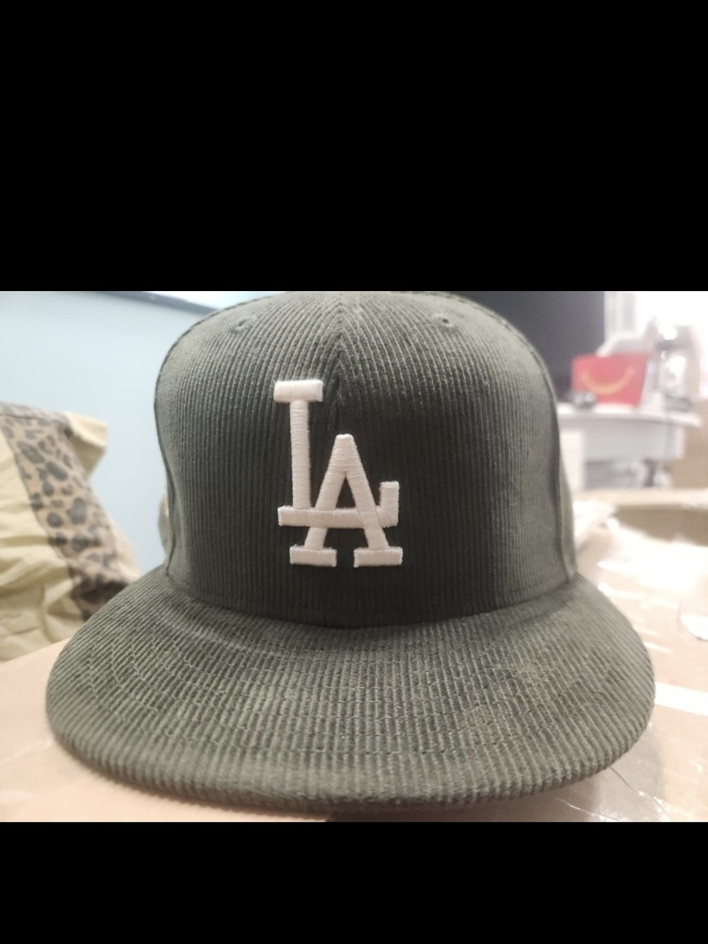 LA Dodgers 59FIFTY Forest Green Corduroy Hat/Cap